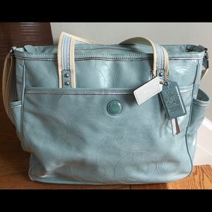 Coach Leather Baby Bag